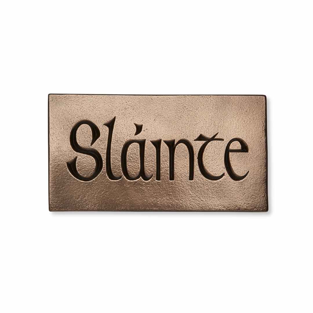 Bronze "Sláinte" (Health) Small Wall Plaque