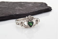 Shanore White Gold Claddagh Birthstone Ring - May