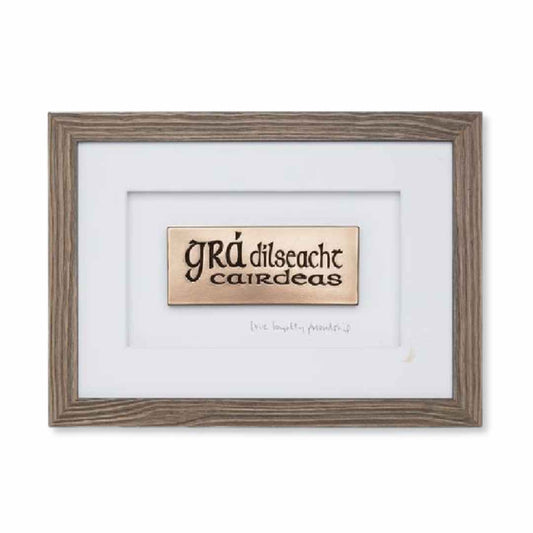 Wild Goose Grá Dílseacht Cairdeas (Love, Loyalty, Friendship) Framed Wall Plaque