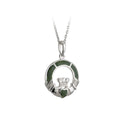 CONNEMARA MARBLE CLADDAGH PENDANT