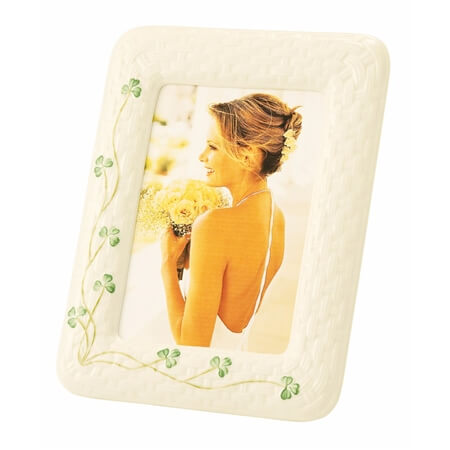 Belleek Shamrock Photo Frame