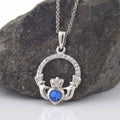 Shanore Claddagh Birthstone Pendant - September