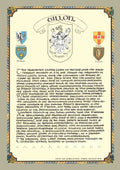 Dillon Family Crest Parchment