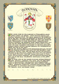 Donovan Family Crest Parchment