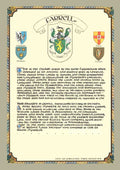 Farrell Family Crest Parchment