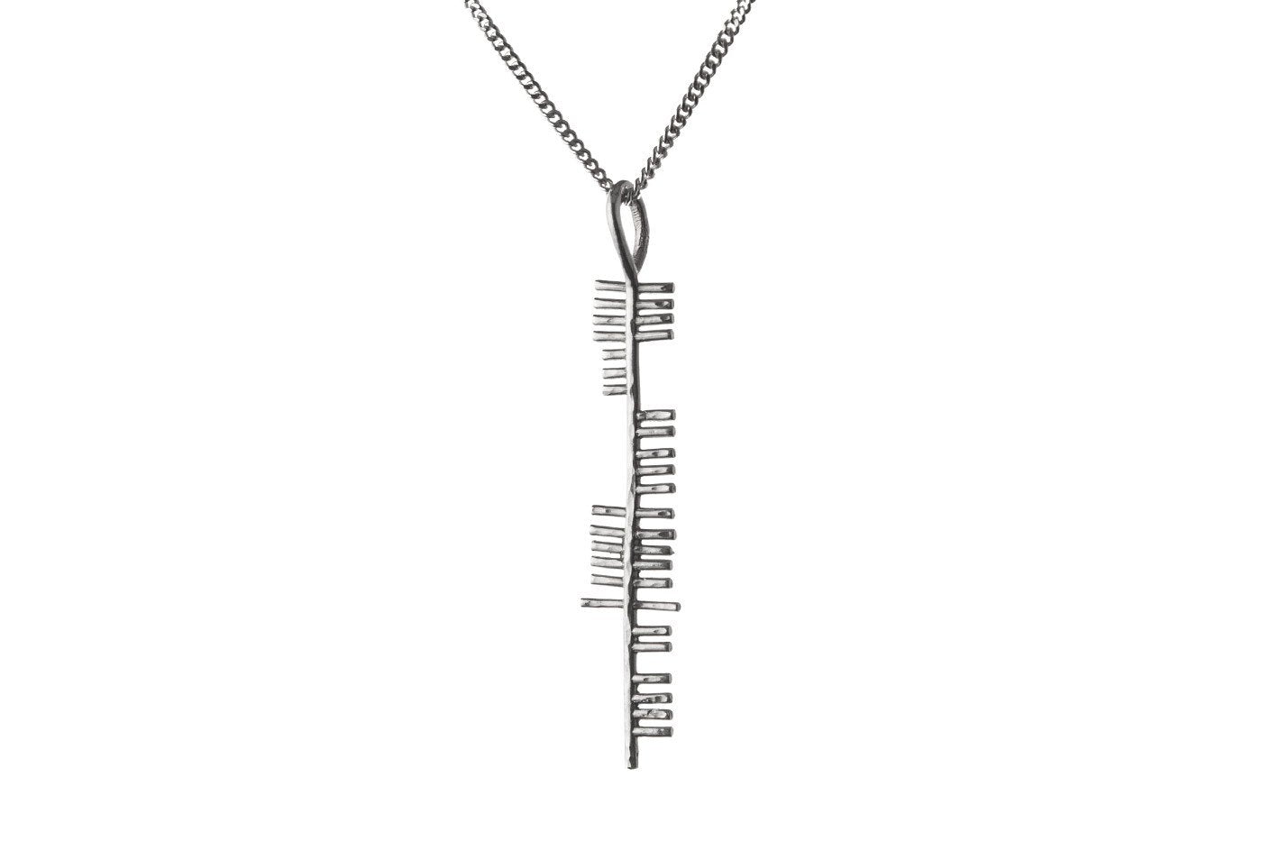 Silver Ogham 'Health' Pendant