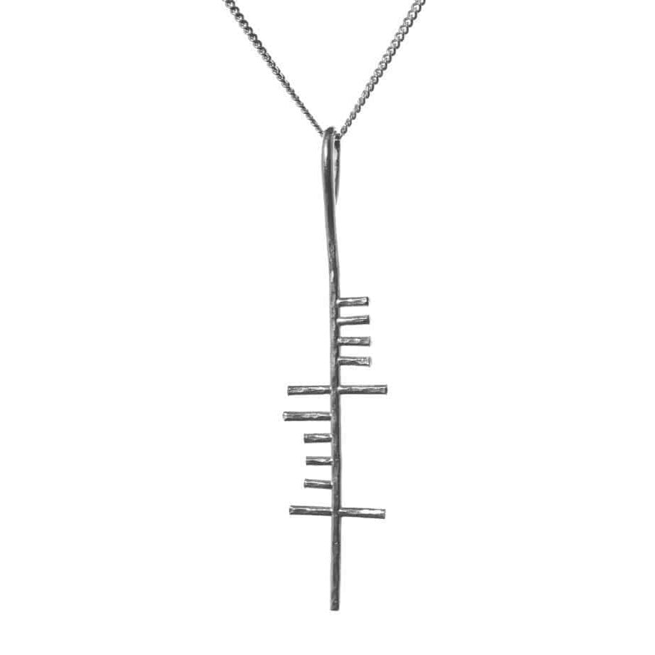 Silver Ogham 'Joy' Pendant