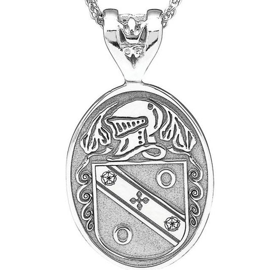 Irish Coat of Arms Jewelry Oval Necklace