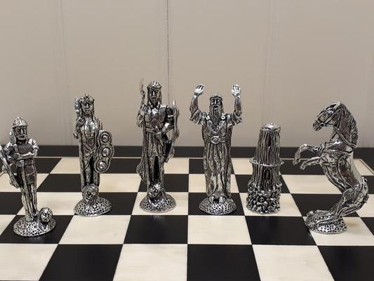 Mullingar Pewter Mythical Chess Set