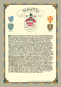 Nugent Family Crest Parchment