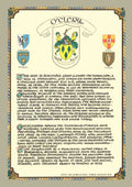 O'Clery Family Crest Parchment