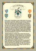 O'Connor Family Crest Parchment