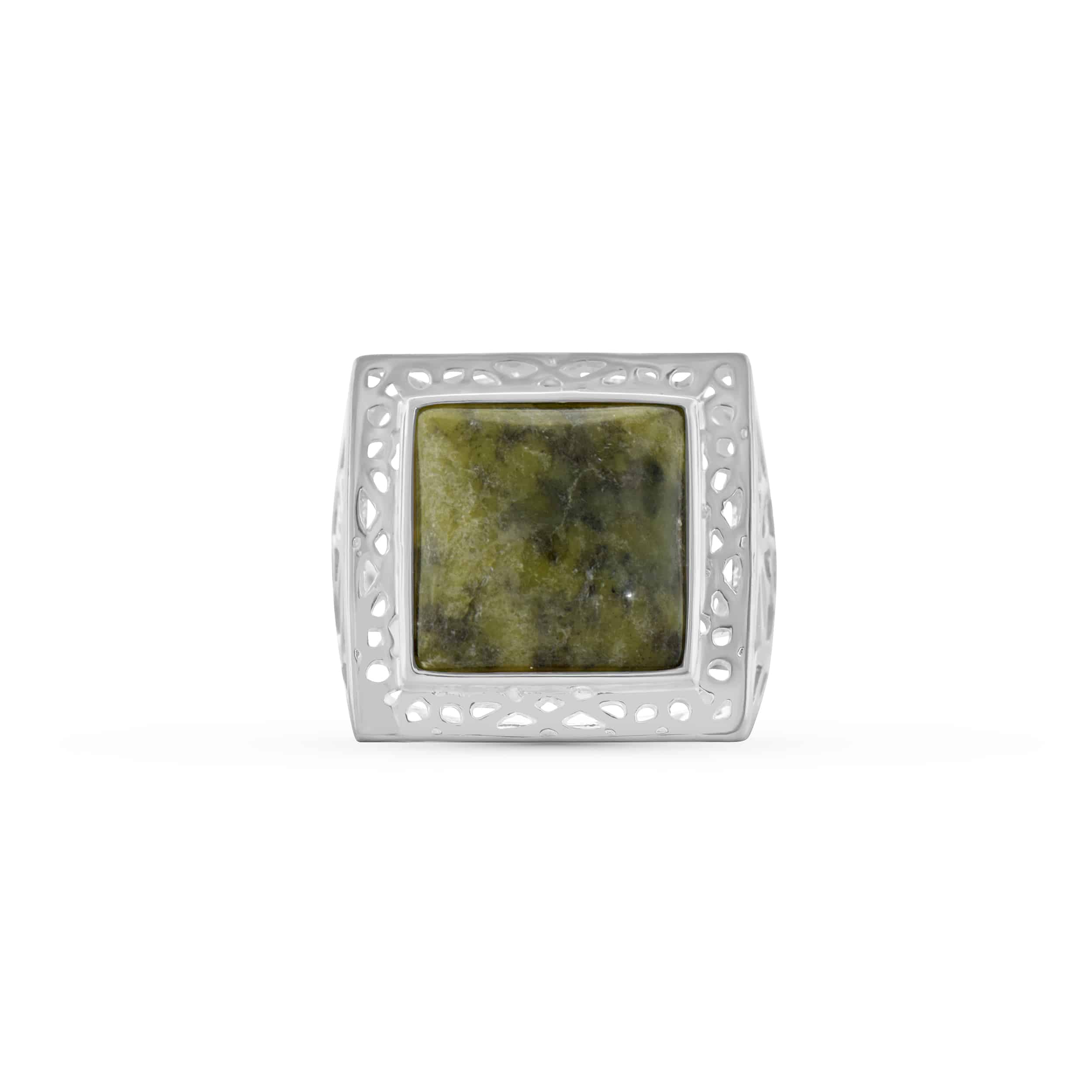 Connemara Marble Square Ring