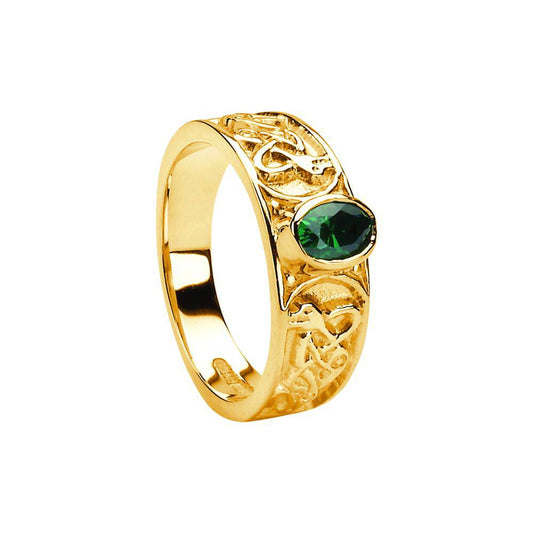 Stone Set Celtic Ladies Ring