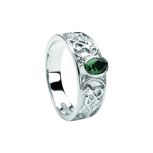 Stone Set Celtic Ladies Ring