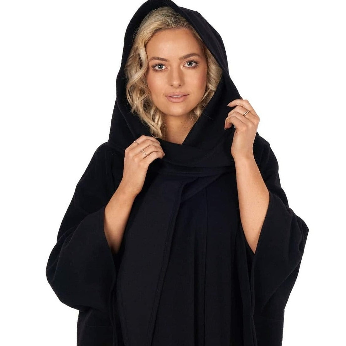 Jimmy Hourihan Black Cape with Convertible Hood