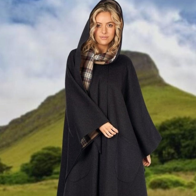 Jimmy Hourihan Long Cape with Convertible Hood