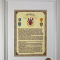 Hogan Family Crest Parchment