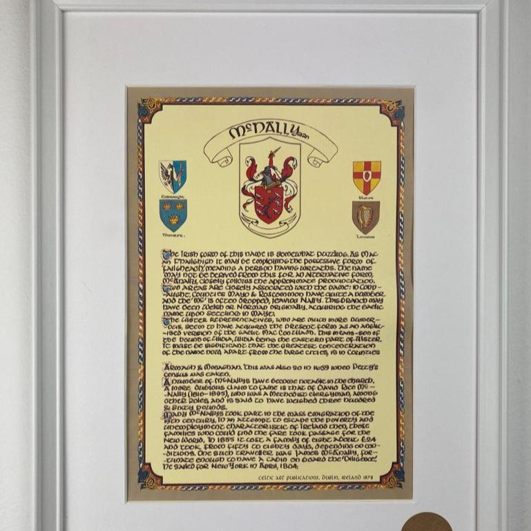 Hogan Family Crest Parchment