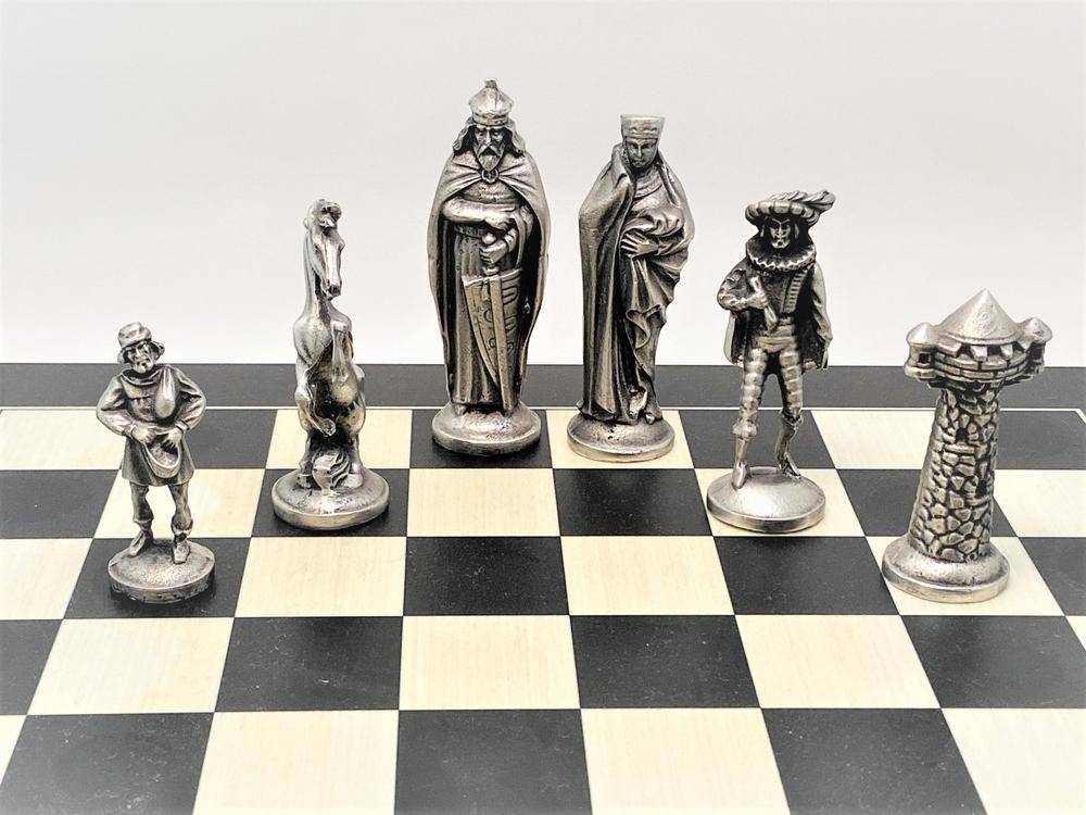 Mullingar Pewter Medieval Chess Set