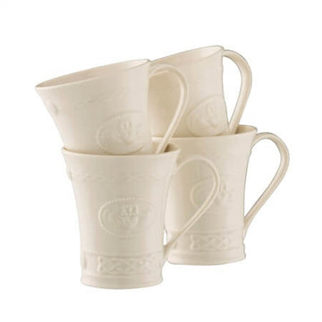 Belleek Claddagh 10oz Mug Set