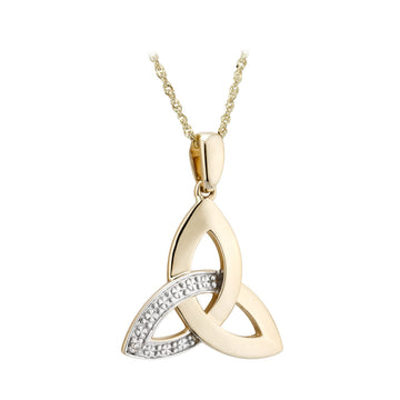 14K DIAMOND TRINITY PENDANT