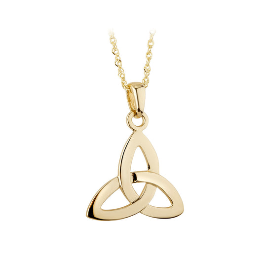 14K GOLD TRINITY KNOT PENDANT