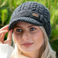 Aran Wool White Peak Hat