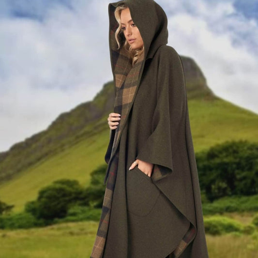 Jimmy Hourihan Long Cape with Convertible Hood