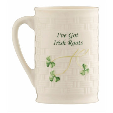 Belleek I've Got Irish Roots Mug