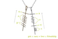 Ogham 'Love & Friend' Double Pendant