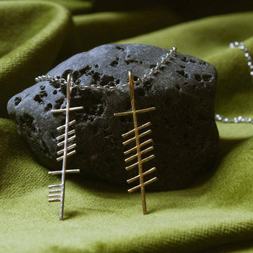 Ogham 'Love & Friend' Double Pendant