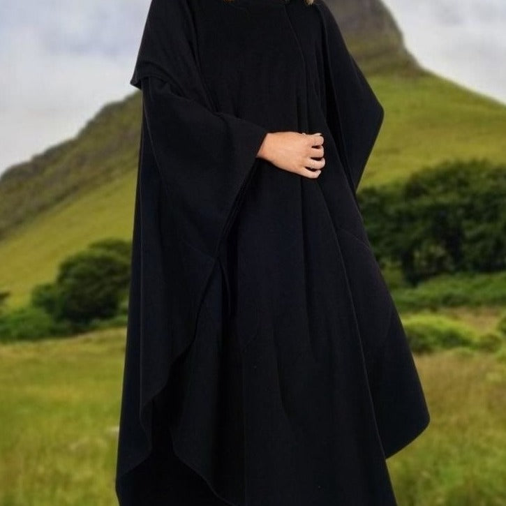 Jimmy Hourihan Black Cape with Convertible Hood