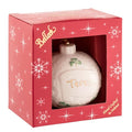 Belleek Personalized Christmas Bauble