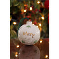 Belleek Personalized Christmas Bauble