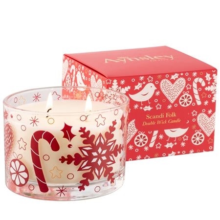 Belleek Aynsley Scandi Folk Candle - Apple Cinnamon