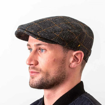 Dubliner Charcoal Check Cap