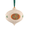 Belleek Triskelion Celtic Bauble Christmas Ornament